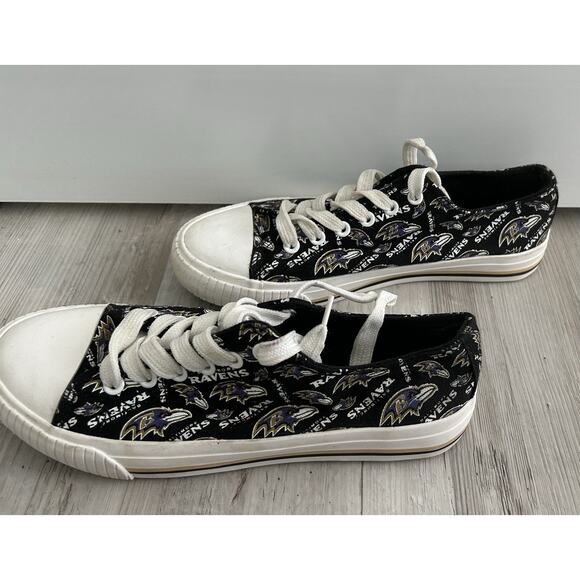 FOCO Women's size 8 NFL Baltimore Ravens. Sneakers- Gym shoes. - Picture 4 of 8